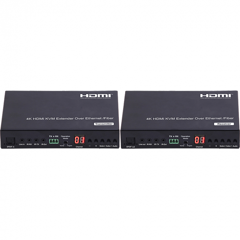 Приемник сигнала HDMI 4K по LAN и по оптике Prestel RTP-KVM-A: купить в Москве